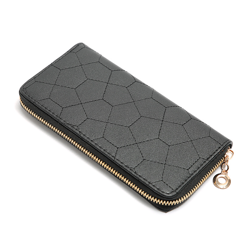 121g Weight Polyester Lining Material Zipper Closure Type Business Occasion Pu Leather Material Solid Color Pattern Women'S Gender Square Shape Rose Red, Red, Gold, Silver, Black Color Nihaojewelry Wholesale Accessories New Fashion Sewing Thread Geometric Pattern Clutch 28