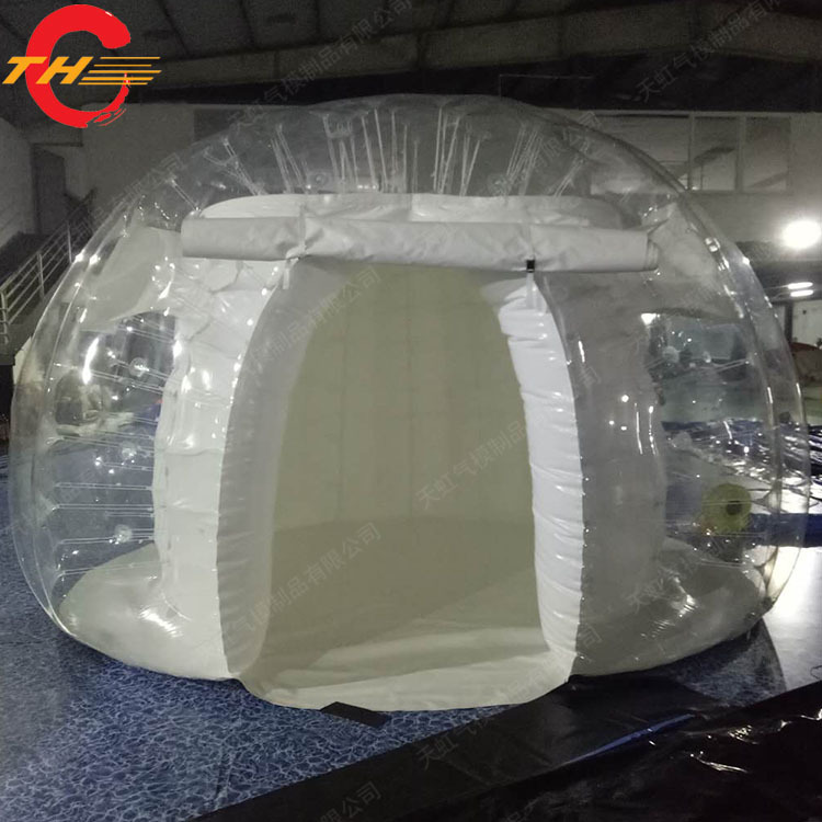 酒店定制户外充气屋移动透明屋透明帐篷酒店星空帐篷透明泡泡屋