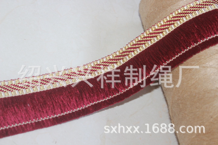 厂家直销纺织辅料家纺花边毛边三股绳
