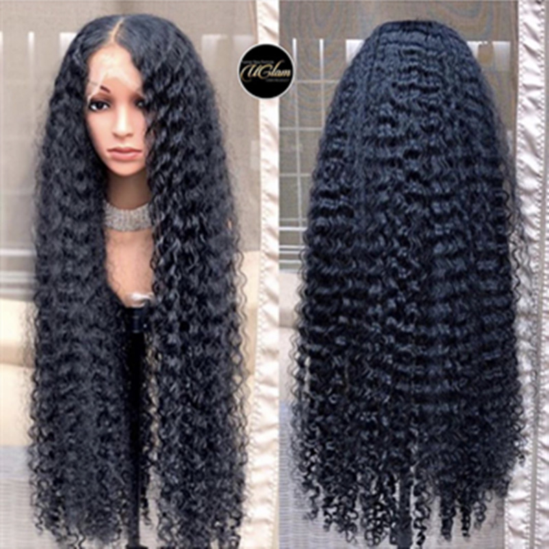 Unisex African Style Holiday Party High Temperature Wire Long Bangs Long Curly Hair Wigs display picture 3