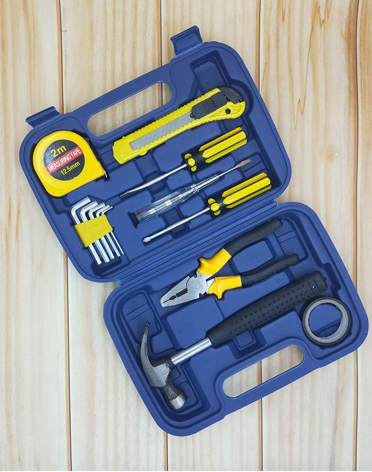 9 -piece set of tools car with car tool box gift gift tool group set 4
