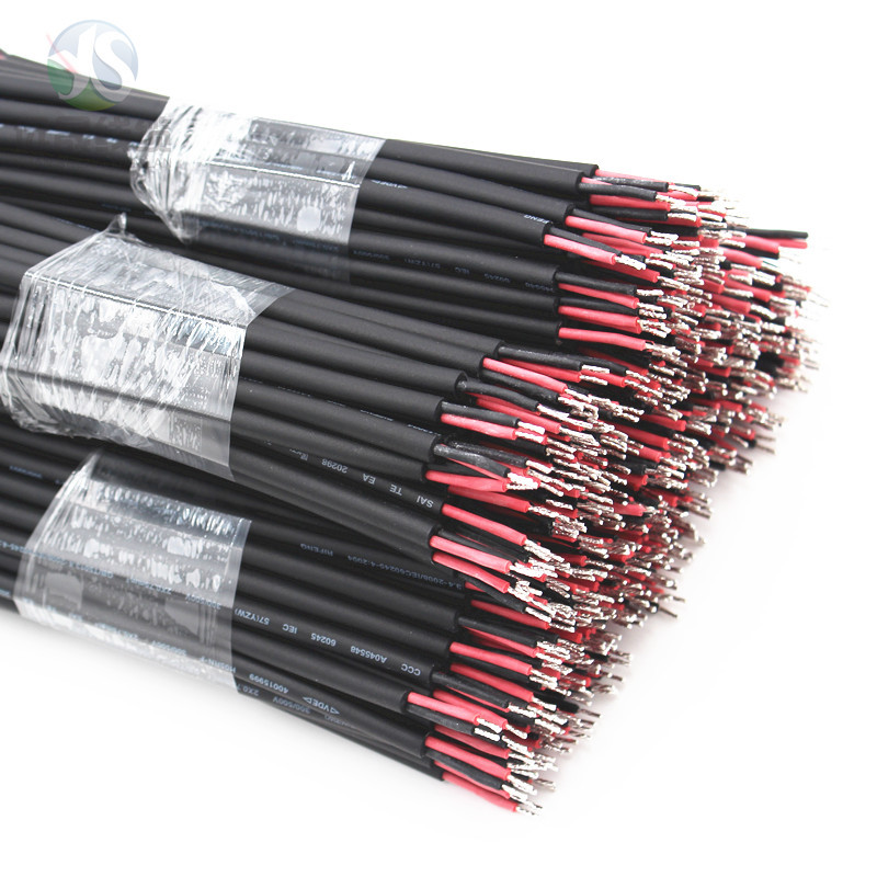 护套两芯红色黑色橡胶线 HID工作灯 遥控灯连接线VDE认证现货