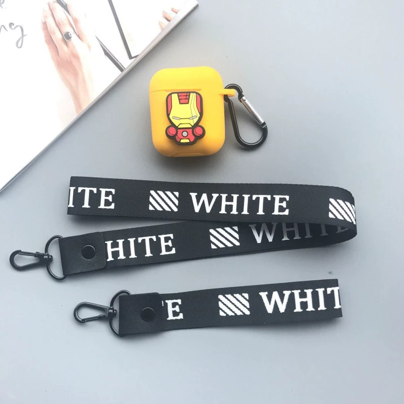 Apple, wireless cartoon headphones, protective silicone compatible creative protective case, bluetooth, fall protection