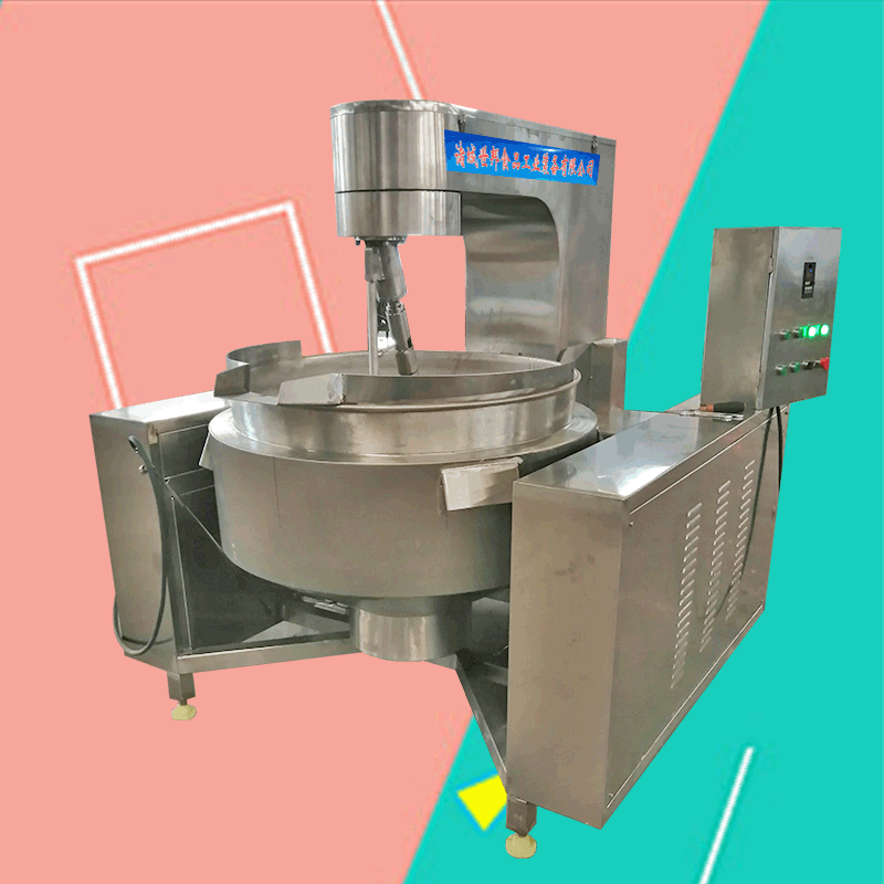 厂家现货牛肉辣酱炒锅100L行星搅拌炒锅全自动行星搅拌炒锅