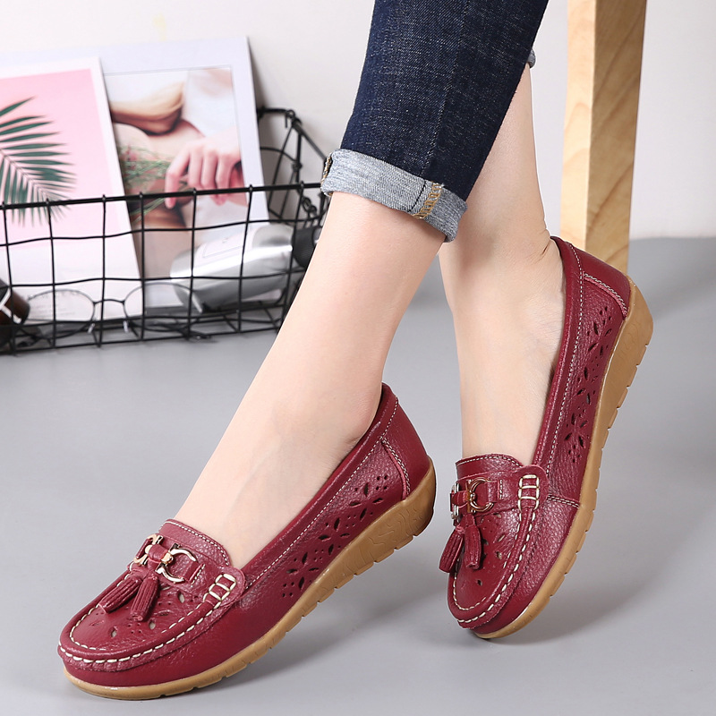 2021 spring hollow ladies shoes Korean v...