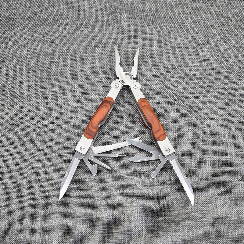 彩木不锈钢折叠钳户外多用工具钳子多功能刀钳