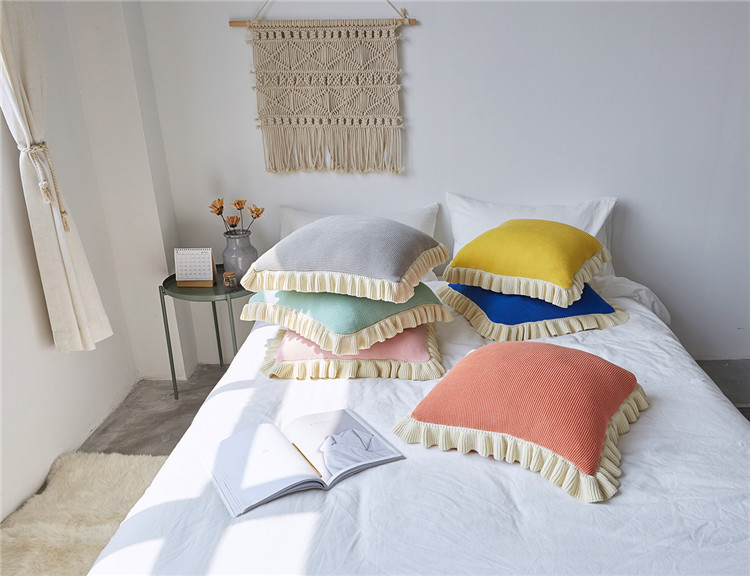 Lehká luxusní severská jednoduchá celobavlněná černá keprová deka do hotelové ložnice, vlněná deka, povlečení_voghion.com