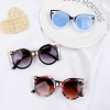 Children's fashionable sunglasses, cute glasses suitable for men and women solar-powered, Korean style