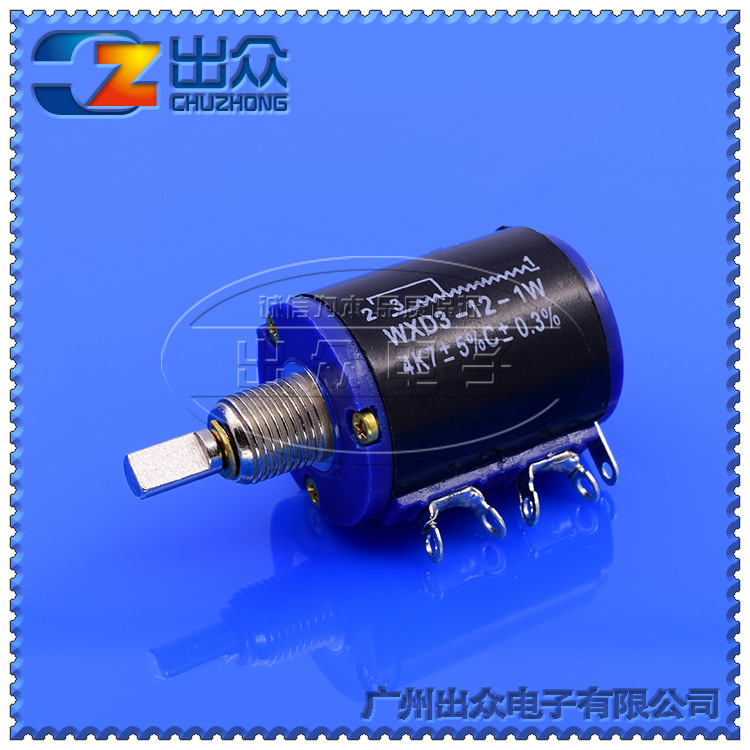 工厂 WXD3-12-1W1K~1M±5%C±0.3%多圈精密半轴电位器