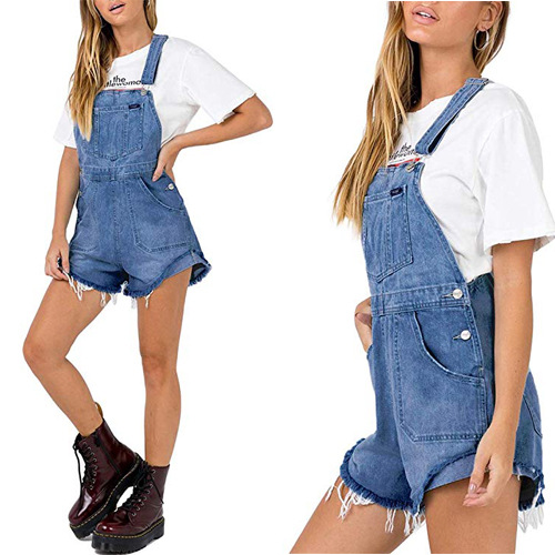 Pantaloncini Tuta In Denim Donna Pantaloncini Corti Estivi Blu Salopette  Corta Pantaloncini Corti Femme Da 20,27 € | DHgate Italy