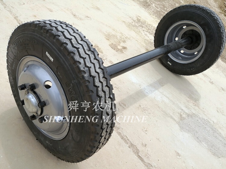 Axle Air Brake Rear Axle Assembly Tire Steel Ring Shock-absorbing Steel Plate 650r16 750r16 Tire Rim
