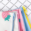 Strawberry, universal cosmetic bag, storage bag for documents for traveling for elementary school students, pencil case for folders, Korean style