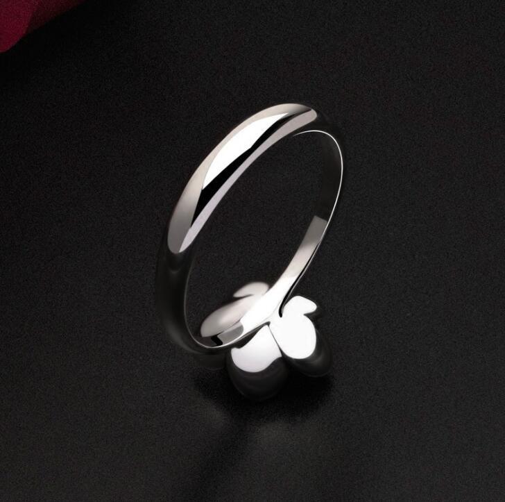 Black Rose Flower Ring