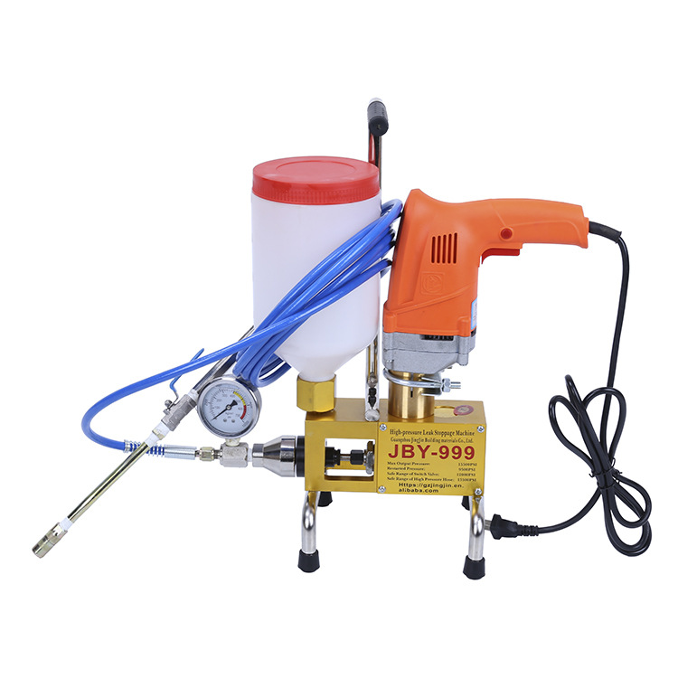 JBY-999高压堵漏灌浆机8kg轻便上阵搞建筑止水防水半自动灌浆双缸