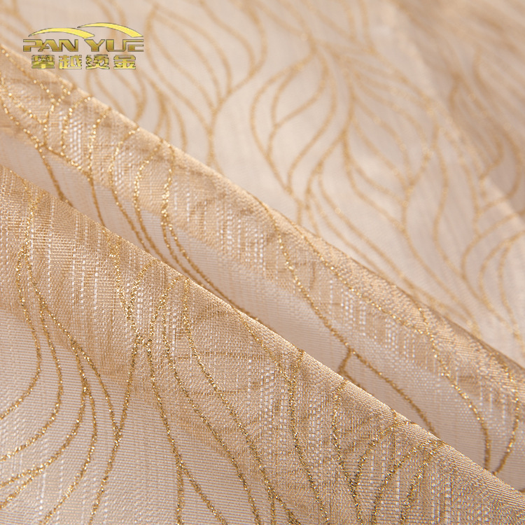 Gold water ripple gilding gold gauze table version printed wire cloth for packaging glass wire craft gifts