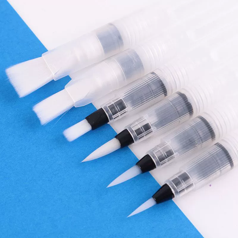 Set, nylon writing brush, pigment watercolour, 6 pieces