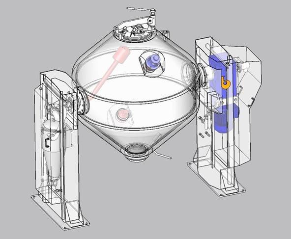 河南新乡供应W型粉料混合机,锥型搅拌机,矿用搅拌机设备专业厂家