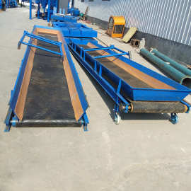 污泥皮带输送机加工生产矿粉皮带上料机直线式皮带传送带图片