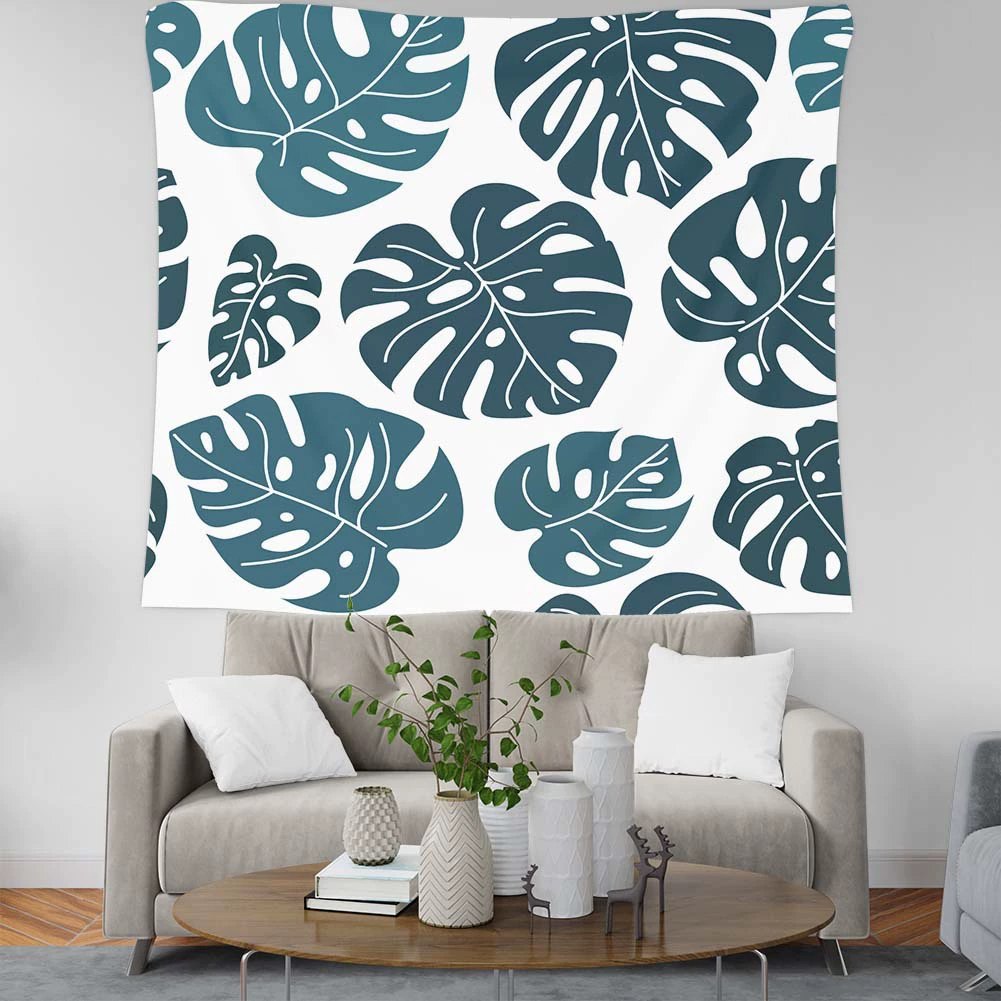 Широкая большая дверь висит ткань жаркое лето листья якорь стены висит стены