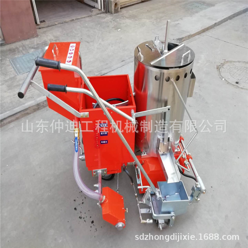 热熔划线机厂家 手推马路热熔一体机 小型公路划线车 定金发货|ru
