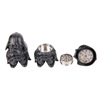 Cross -border GRINDER Creative Star Wars Black Samurai Tobacco Fastern Tobacco Zinc Alloy Three -layer Tobacco Speed Speed Skills