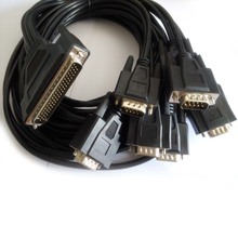 2米 DB62轉8個DB9 串口線 PCI 卡串口擴展線 DB9一轉八串口線