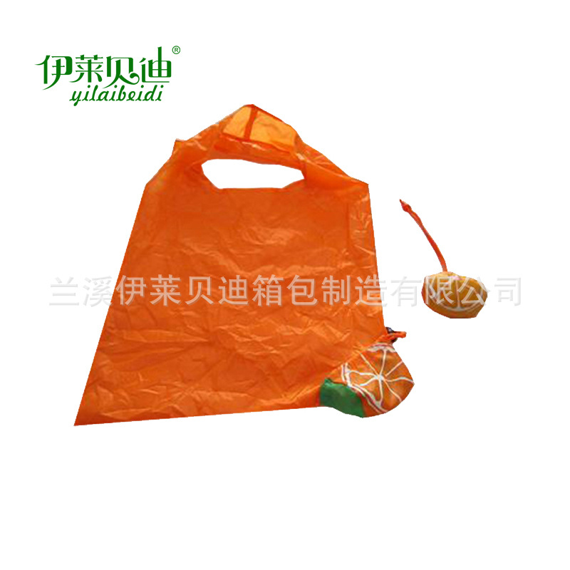 橘子柠檬折叠袋 批发桔子收纳袋 广告促销桔子袋厂家定做logo