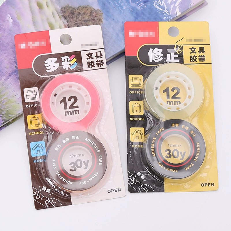 Цвет прозрачная маленькая лента офисная культура клей Настольные принадлежности канцелярские принадлежности лента мультфильм Южная Корея канцелярские товары