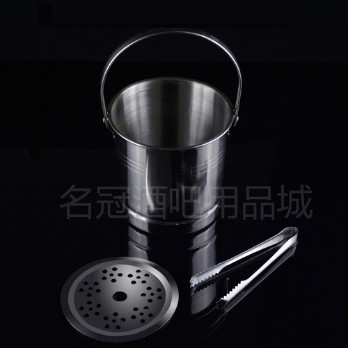 Factory direct sales stainless steel ice bucket KTV stainless steel ice bucket tiger head ice bucket bar nightclub ice bucket portable