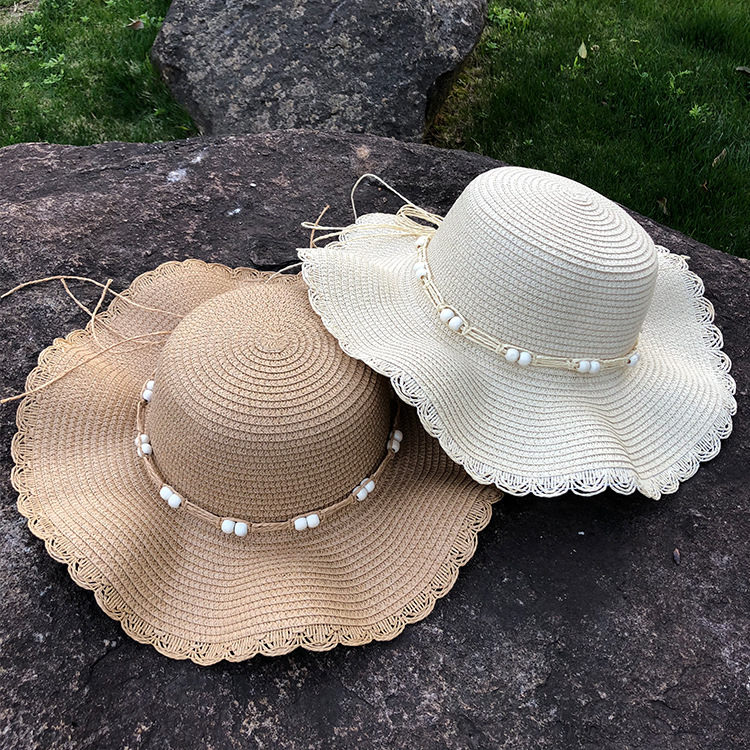 Fashion Flowers Sunscreen Foldable Straw Hat display picture 15