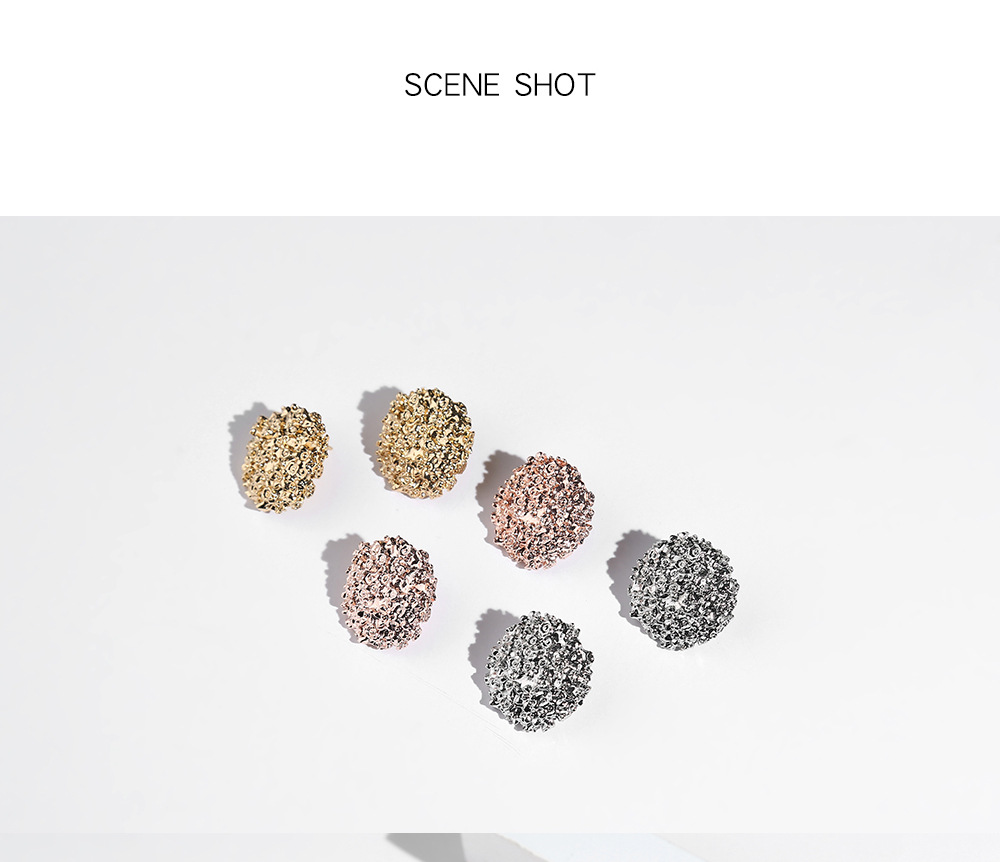 Fashion Geometric Ball Alloy Earrings Wholesale display picture 9