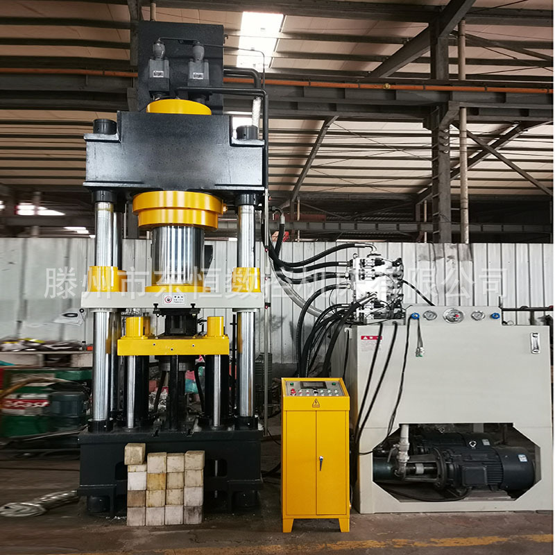 10公斤牛羊舔砖盐块机500吨四柱液压机全自动粉末成型艾草成型机