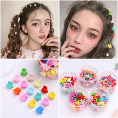 Red-Veined Hairpin Candy-Colored Little Flower Hairpin One-String Small Hair Clip Head Accessory for Women