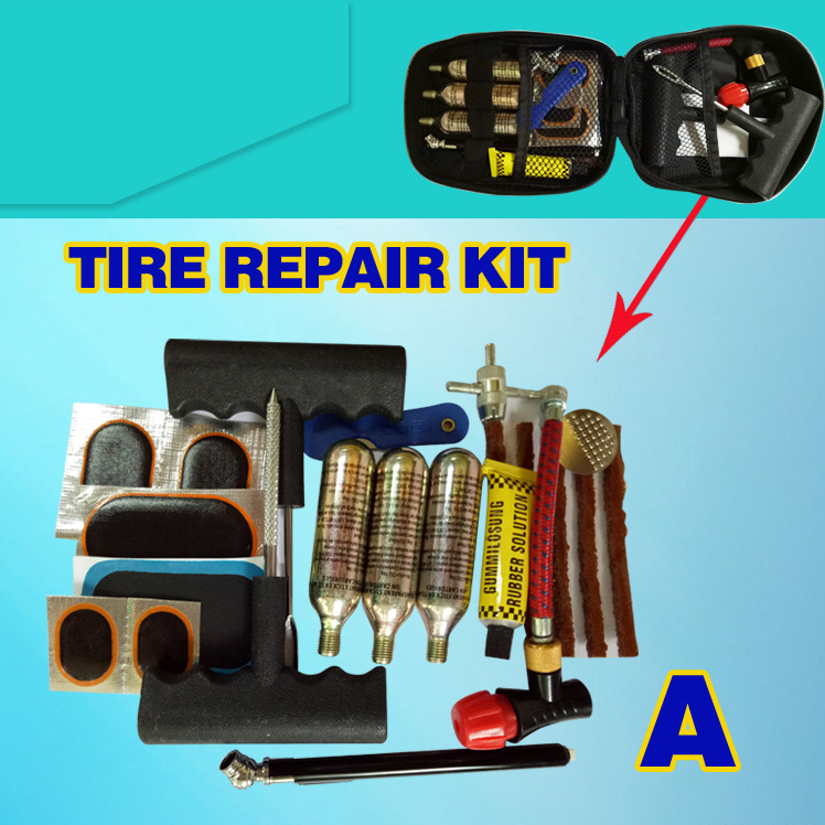 山地车修补工具套装  自行车旅行补胎套装  可印刷LOGO工具包套装