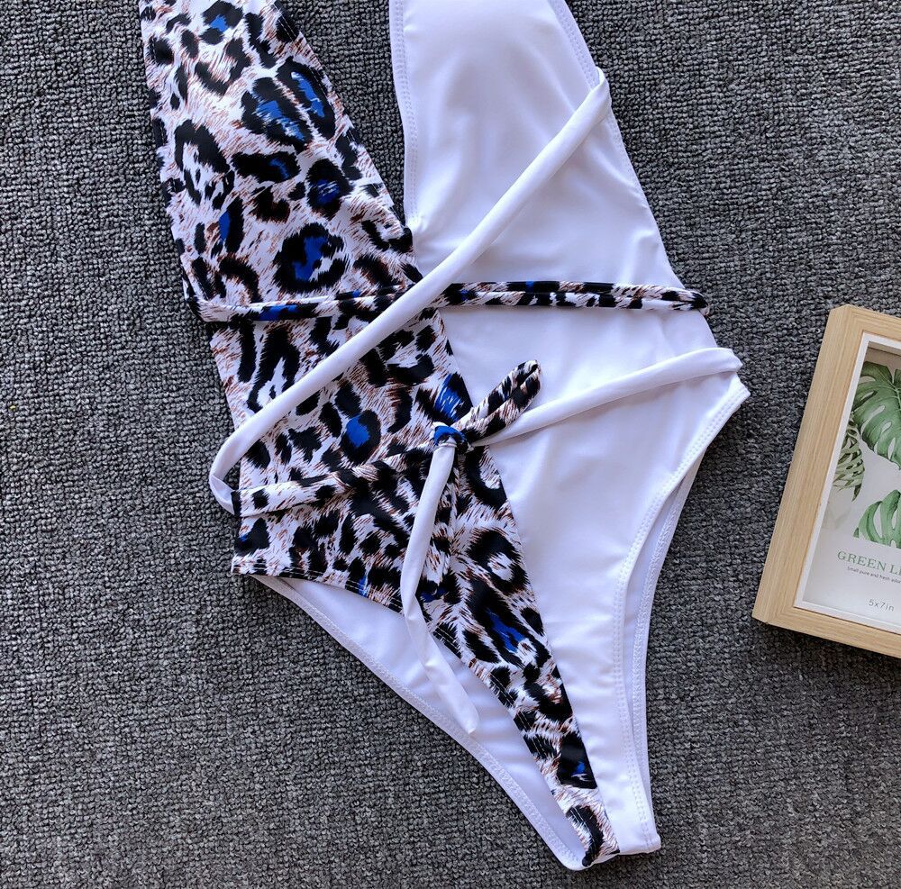 hot sale one-piece swimsuit leopard print one-piece swimsuit bikini 8 colors NSDA1230