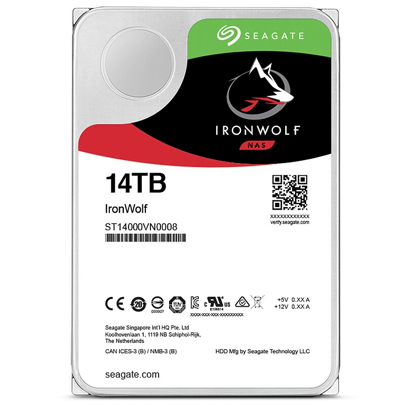 Подходит для сетевого накопителя Seagate Cool Wolf Ironwolf 14TB NAS жесткий диск ST14000VN0008