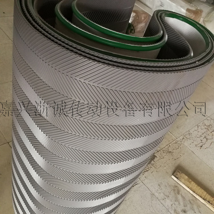 厂家直销输送带网带，绿色花纹爬坡带，鱼骨纹pvc输送带，环形带