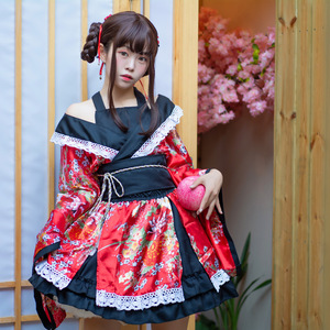 Ms Japan traditional kimono dress yukata anime cosplay photography show stage costumes bliss