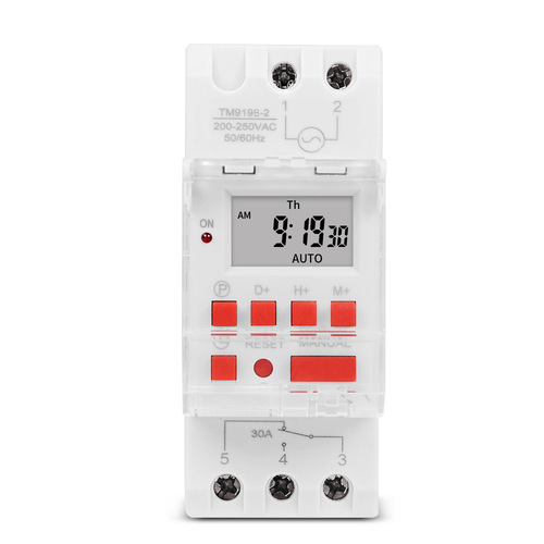 TM919B timer switch time controller automatic cycle time switch output built-in battery 30A