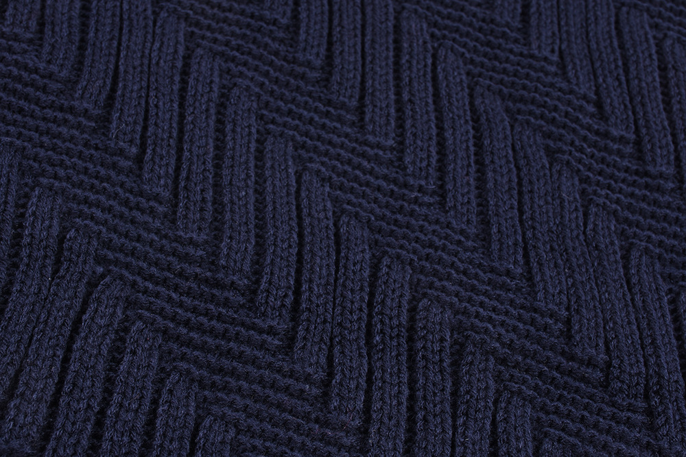 Unisex Men's knitted double layer bib warm variable neck set men's wool unlimited scarf_voghion.com