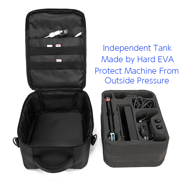 Adecuado para el interruptor de Nintendo bolsa de hombro NS all-around bolsa de almacenamiento bolsa de mensajero impermeable conjunto completo bolsa de accesorios