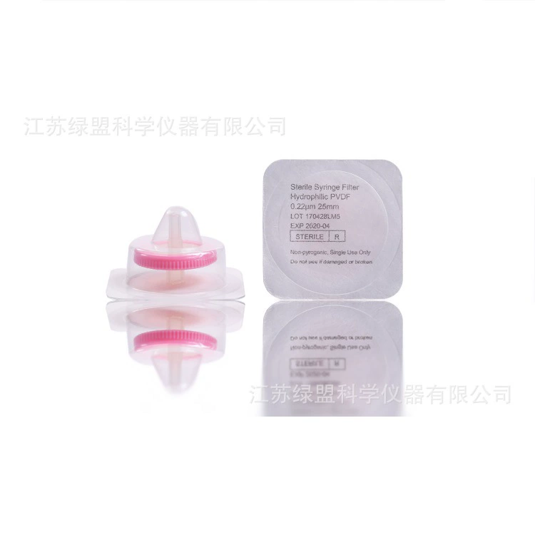 Фильтр иглы стерилизации фторида поливинилидена диаметра 25 ммПВДФ Устранимый стерильный фильтр иглы