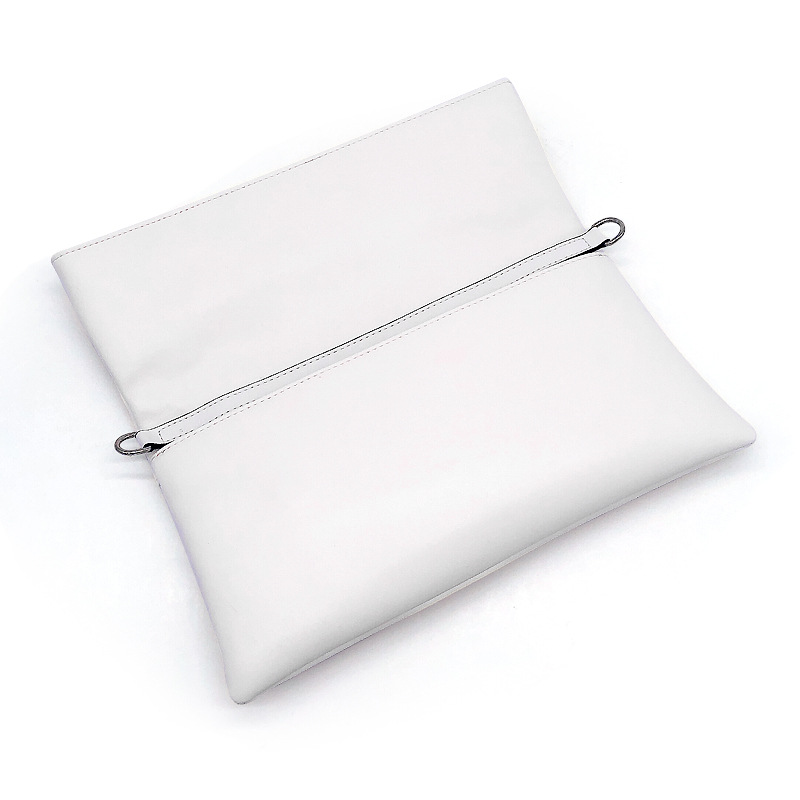 Korean Style Genuine Leather Clutch Bag Cowhide Women's Envelope Bag Commuter OL Simple Solid Color Folding Shoulder Bag Evening Clutch - Thumbnail 4