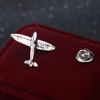 Trend brooch, universal suit, sweater, accessory, metal airplane lapel pin, fashionable cloak, European style