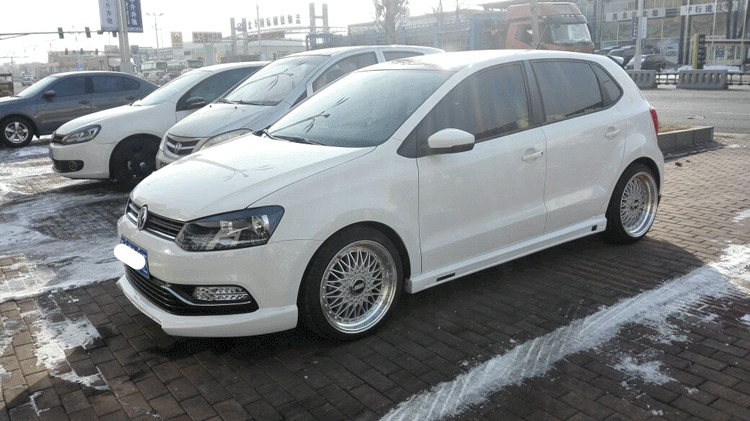 14款新波罗小包围改装 波罗大包围 新波罗侧裙前后包 前唇前铲