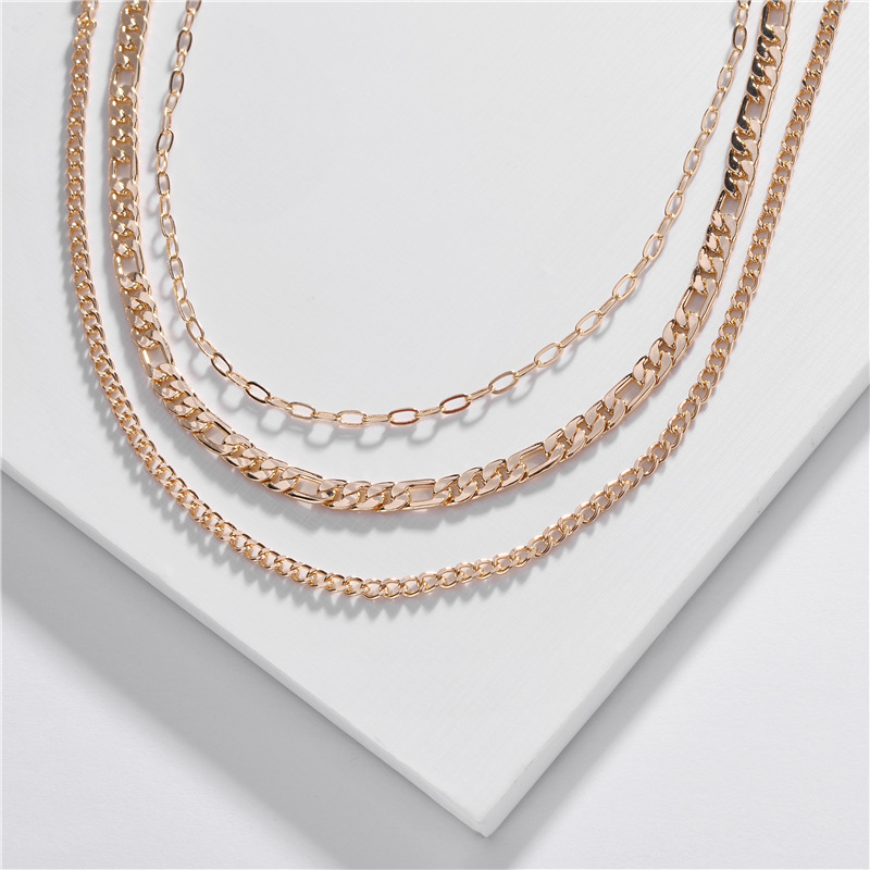 Fashion Jewelry Wholesale Sets Chain Women Short Short Chain New Multi-layer Necklace display picture 1