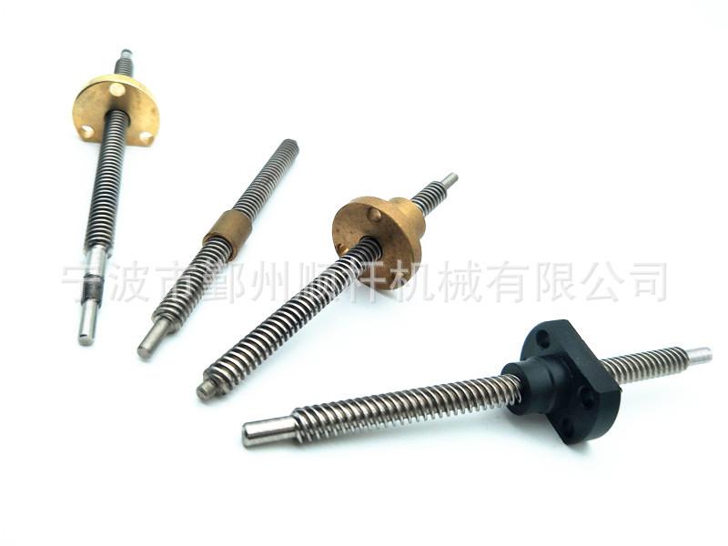 专业生左右牙梯形丝杆直径6.35*6.35*4头梯形螺杆定做1-12头丝杆
