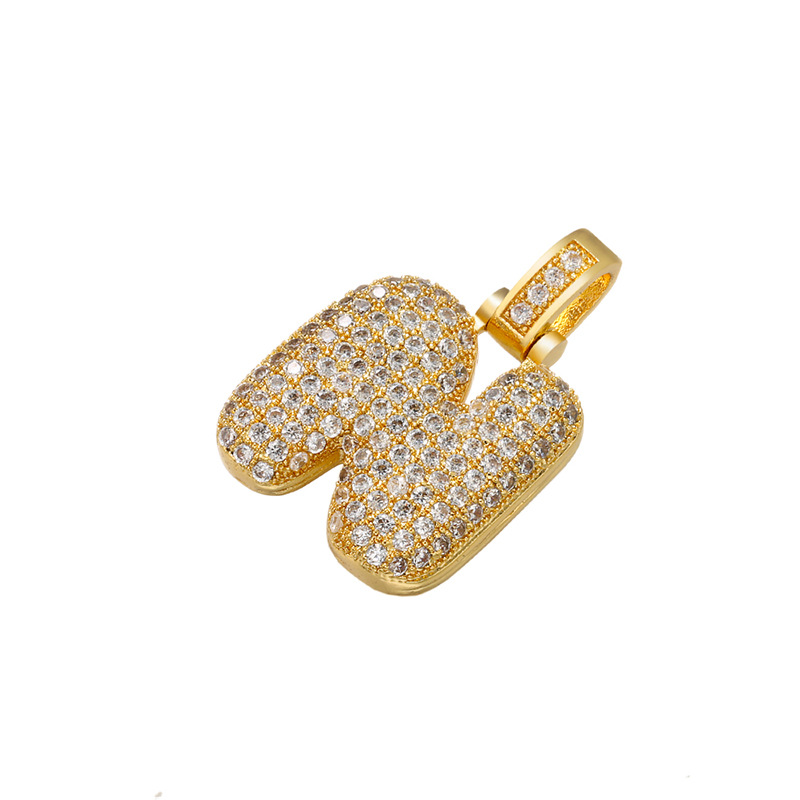 6g Weight Pendant Jewelry Making Type Zircon Inlay Material DIY Jewelry Accessories Classification 1 Piece Quantity Copper Material Letter Pattern All Seasons Season Polished Finish Plating Design Hip-Hop Style White, Gold Color 1 Piece Copper Zircon Bubble Letter Polished Pendant DIY Jewelry Accessories 16