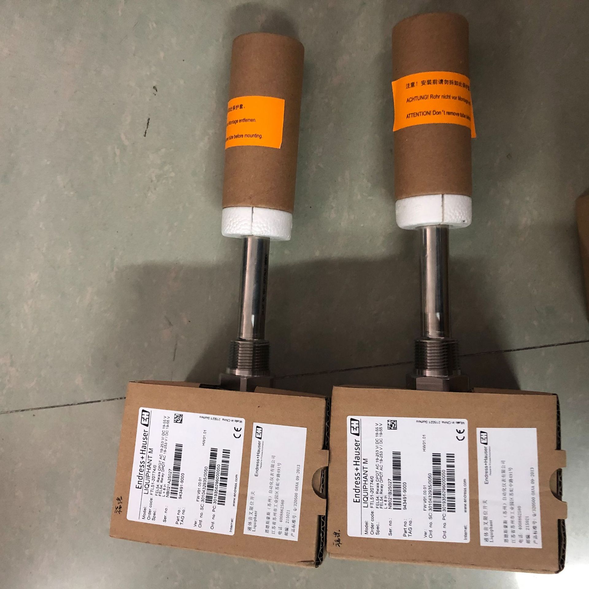 批发零售 德国恩德斯豪斯 FTL51音叉物位计 FTL51-AGN2CB4E4A