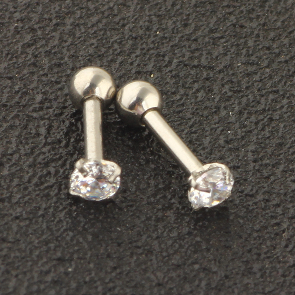 18 Pcs Stainless Steel Piercing Set Industrial Earring Nose Ring Eyebrow Lip Jewelry detail image 16
